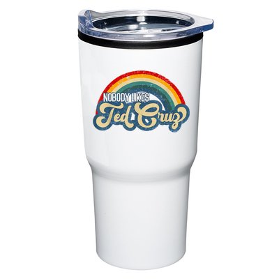 Nobody Likes Ted Cruz Rainbow Vintage Tumbler
