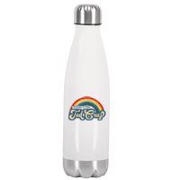 Nobody Likes Ted Cruz Rainbow Vintage Stainless Steel Insulated Water Bottle