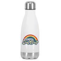 Nobody Likes Ted Cruz Rainbow Vintage Stainless Steel Insulated Water Bottle