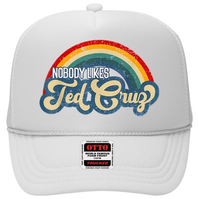 Nobody Likes Ted Cruz Rainbow Vintage Trucker Hat