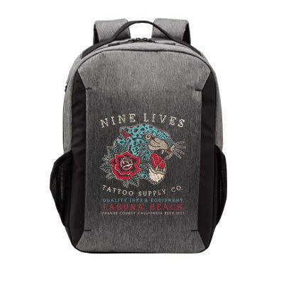 Nine Lives Tattoo Supply Co Old School Panther Laguna Beach Vector Backpack
