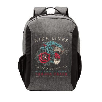 Nine Lives Tattoo Supply Co Old School Panther Laguna Beach Vector Backpack