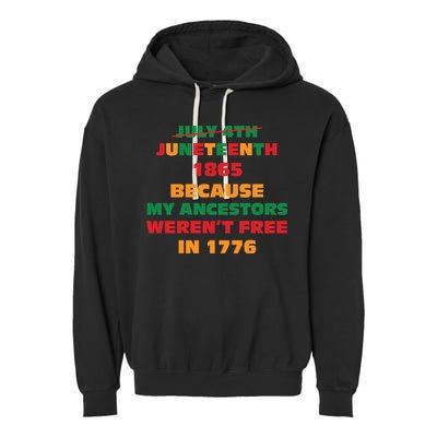 Never Let Them Forget For Juneteenth Day Gift Garment-Dyed Fleece Hoodie