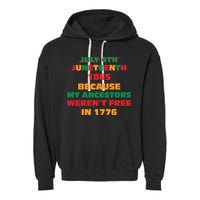 Never Let Them Forget For Juneteenth Day Gift Garment-Dyed Fleece Hoodie