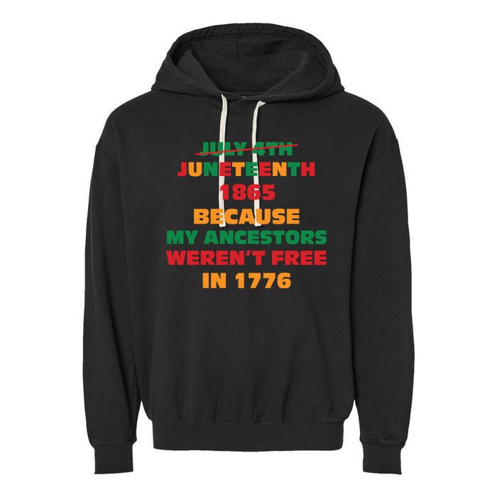 Never Let Them Forget For Juneteenth Day Gift Garment-Dyed Fleece Hoodie