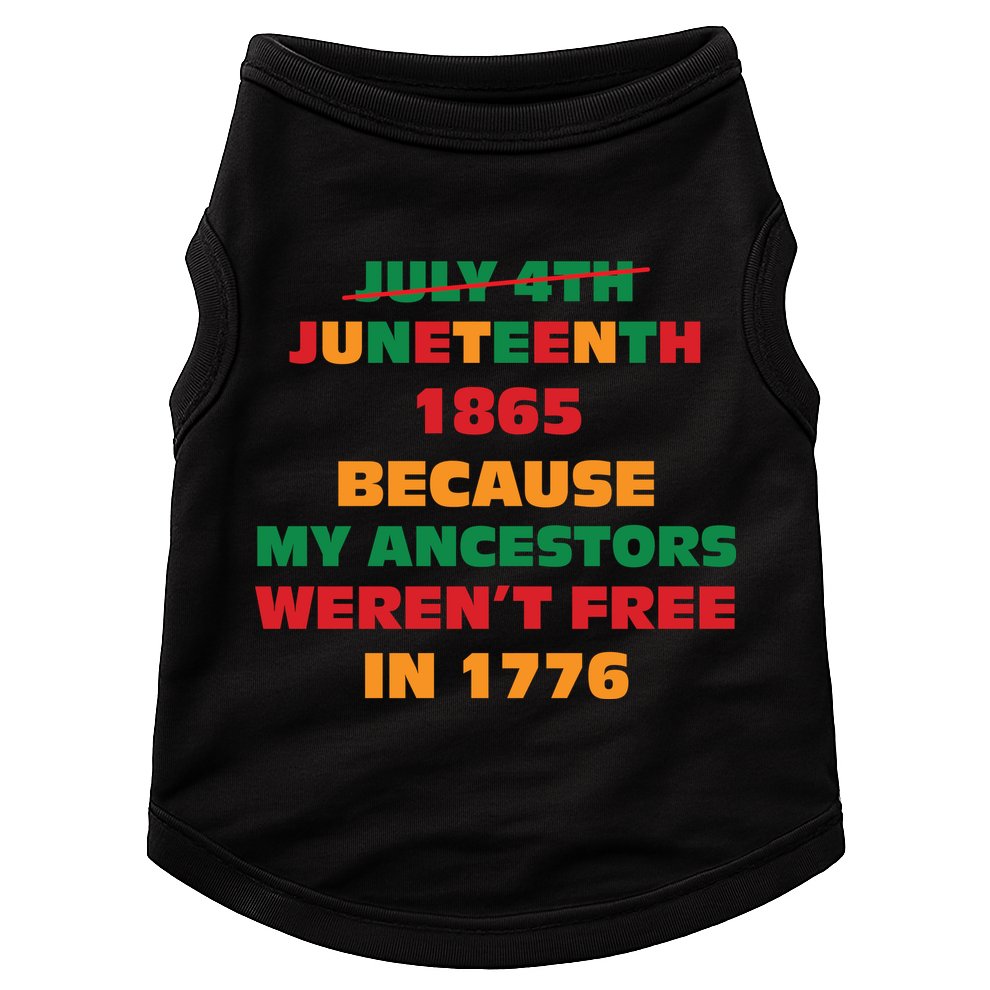 Never Let Them Forget For Juneteenth Day Gift Doggie Tank