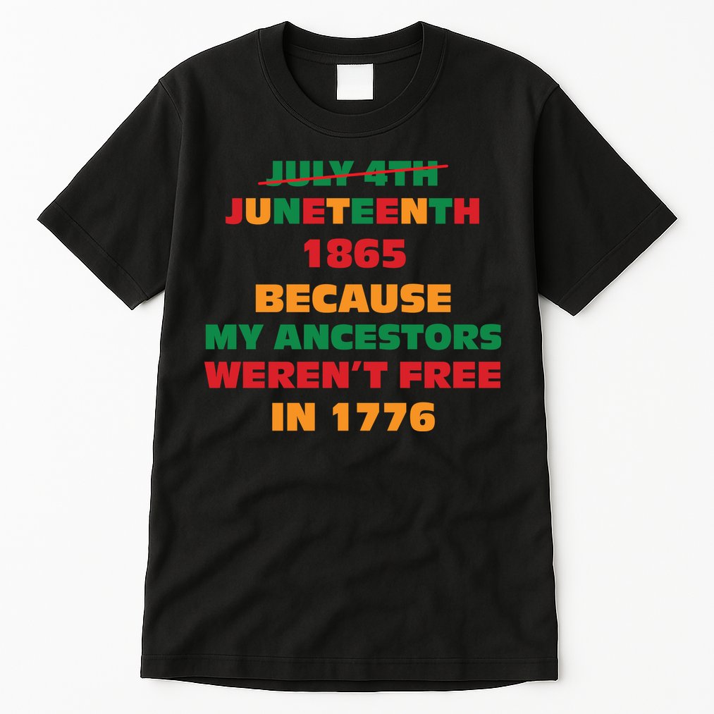 Never Let Them Forget For Juneteenth Day Gift Tall T-Shirt