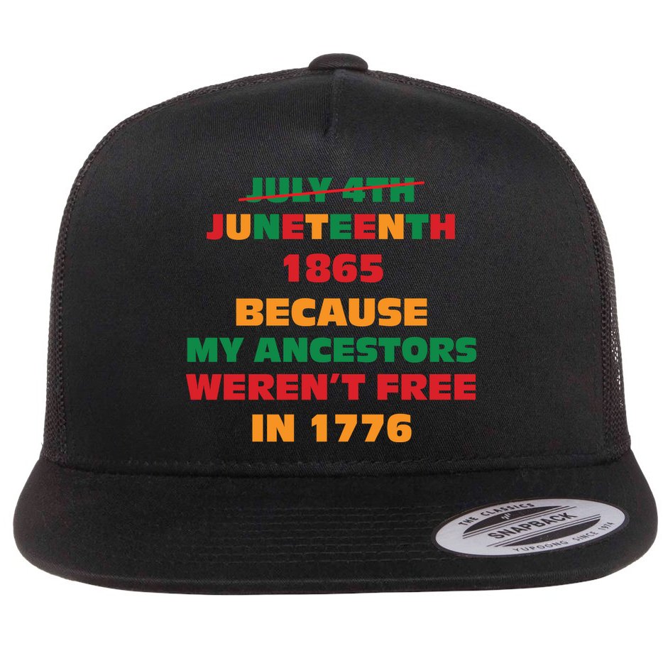 Never Let Them Forget For Juneteenth Day Gift Flat Bill Trucker Hat