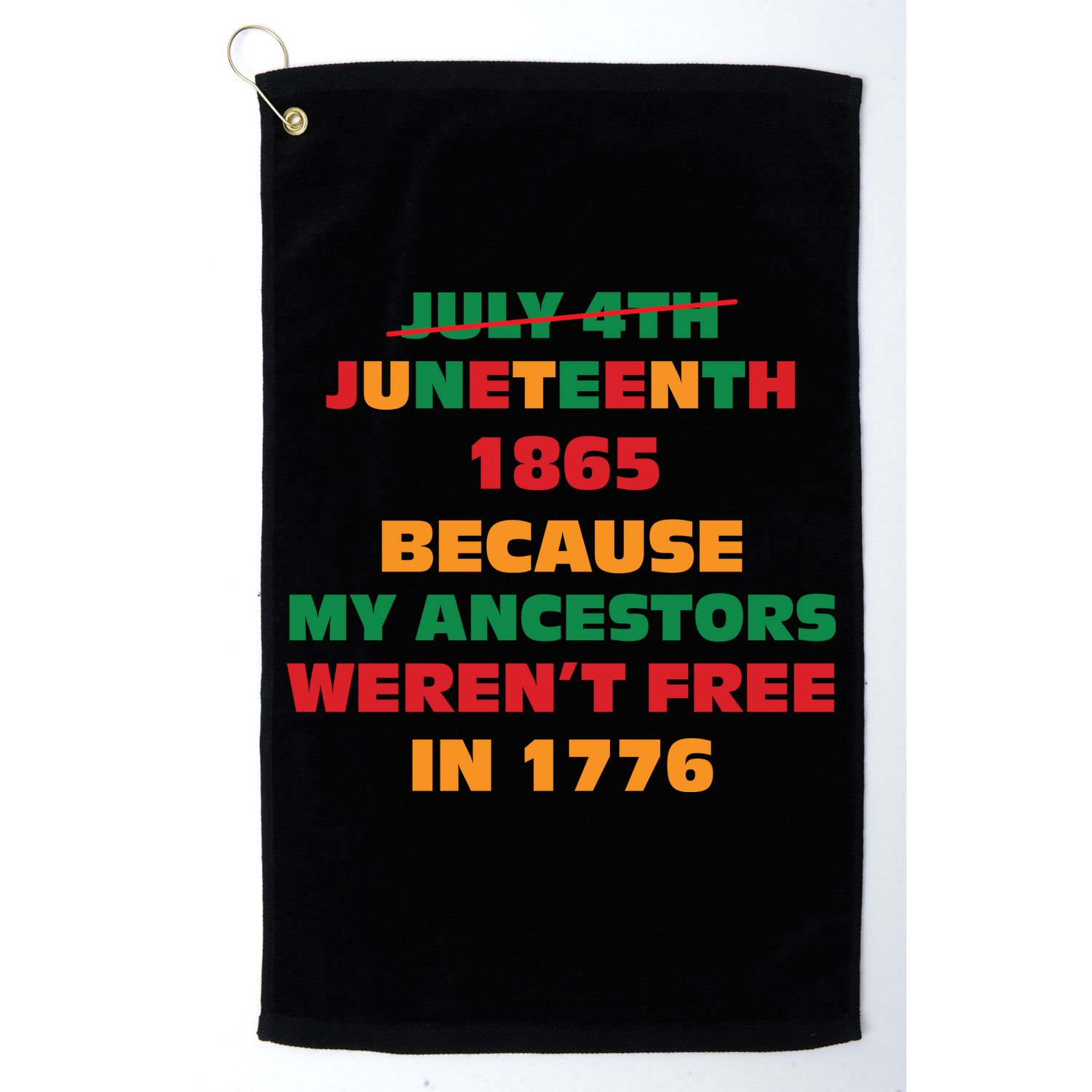 Never Let Them Forget For Juneteenth Day Gift Golf Towel