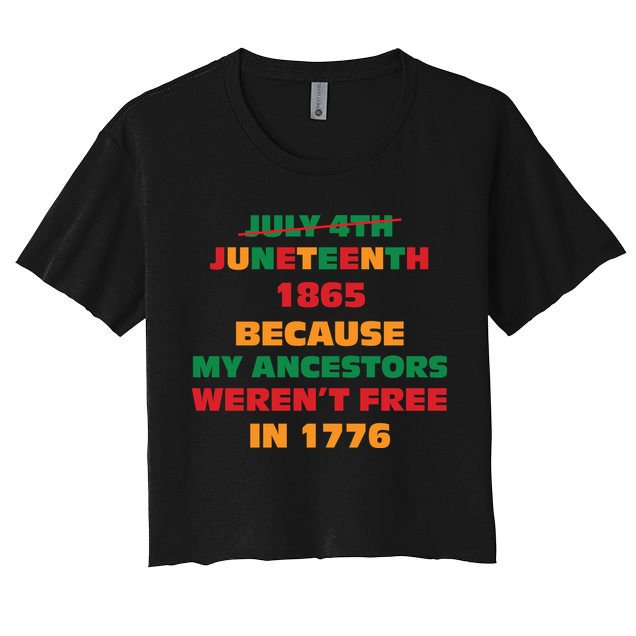 Never Let Them Forget For Juneteenth Day Gift Crop Top