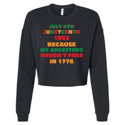 Never Let Them Forget For Juneteenth Day Gift Cropped Pullover Crew
