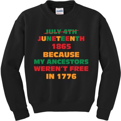 Never Let Them Forget For Juneteenth Day Gift Kids Sweatshirt