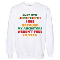 Never Let Them Forget For Juneteenth Day Gift Garment-Dyed Sweatshirt