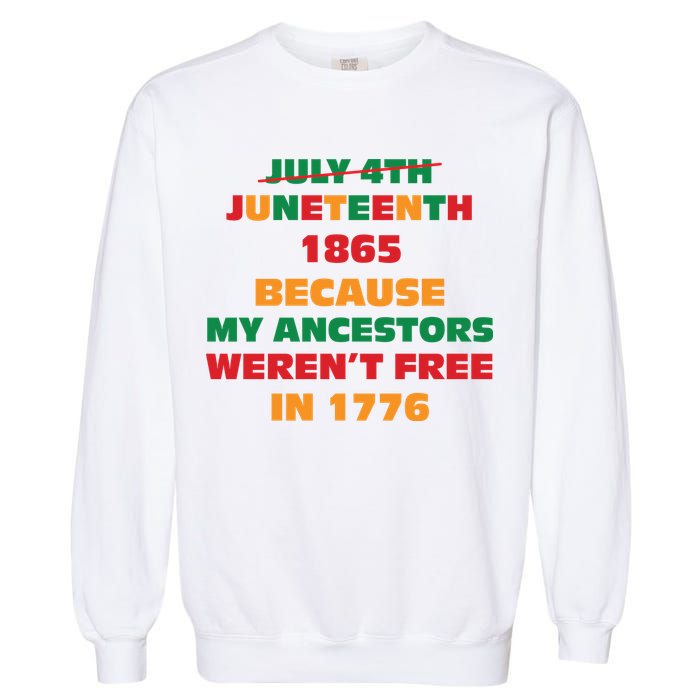 Never Let Them Forget For Juneteenth Day Gift Garment-Dyed Sweatshirt