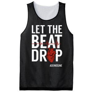 Nurse Let The Beat Drop Adenosine RN Mesh Reversible Basketball Jersey Tank