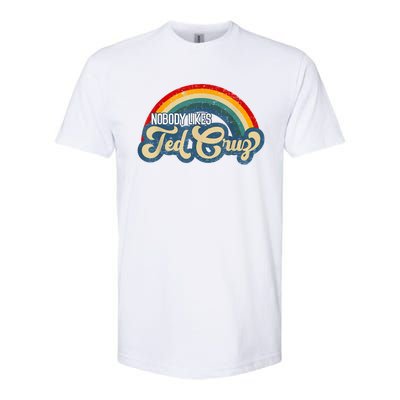 Nobody Likes Ted Cruz Rainbow Softstyle CVC T-Shirt