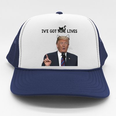 Nine Lives Trump Trucker Hat