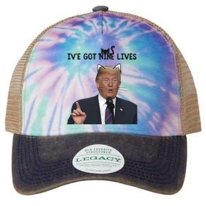 Nine Lives Trump Legacy Tie Dye Trucker Hat