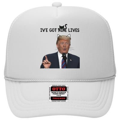 Nine Lives Trump High Crown Mesh Back Trucker Hat