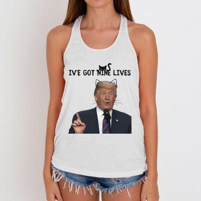 Nine Lives Trump Women's Knotted Racerback Tank