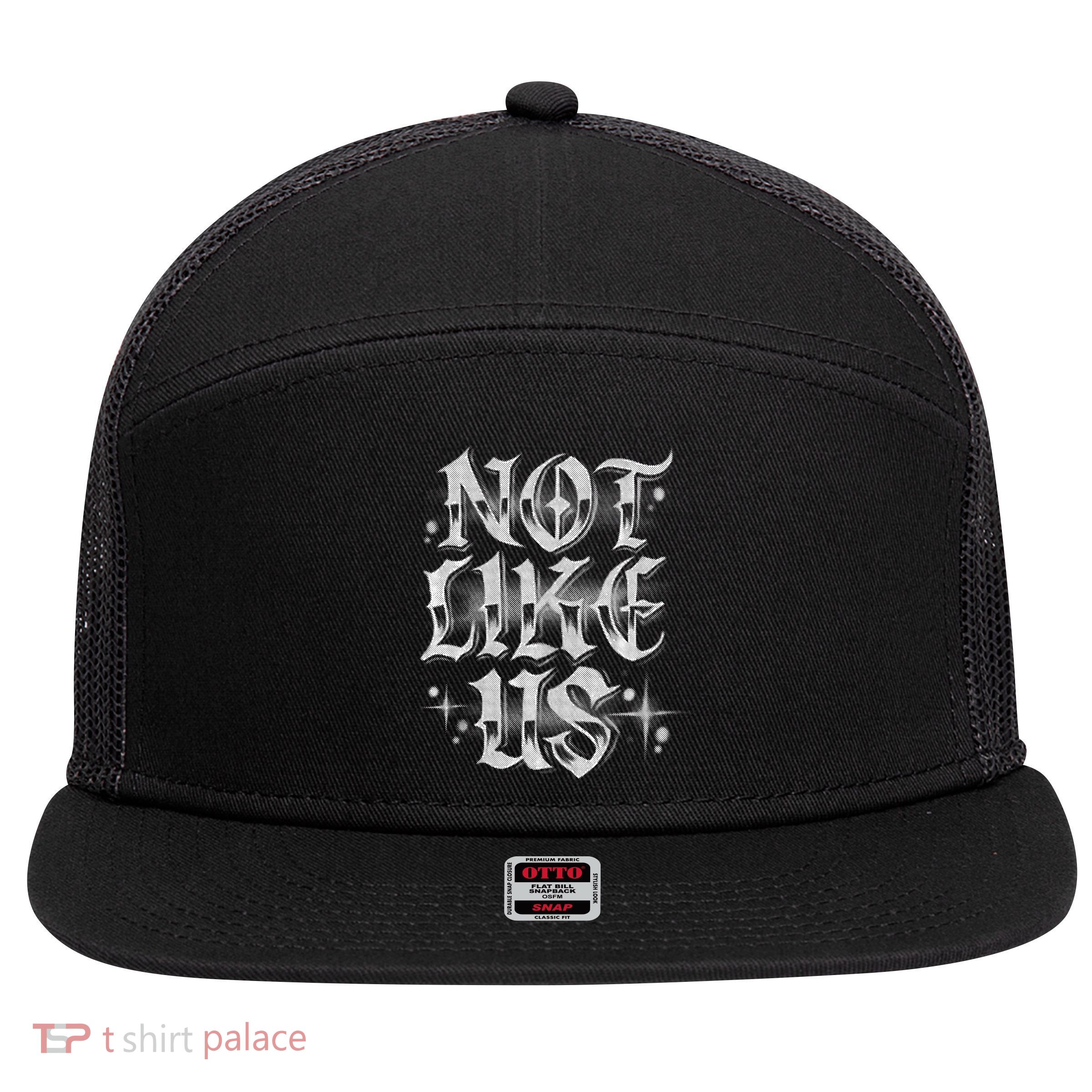 Not. Like. Us. 7 Panel Mesh Trucker Snapback Hat