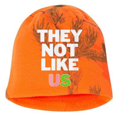 Not Like Us And Green Kati - Camo Knit Beanie