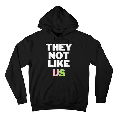 Not Like Us Pin.K And Green Hoodie