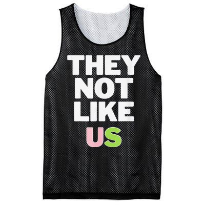 Not Like Us Pin.K And Green Mesh Reversible Basketball Jersey Tank