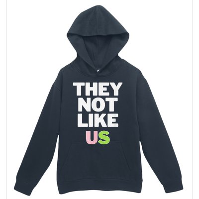 Not Like Us Pin.K And Green Urban Pullover Hoodie