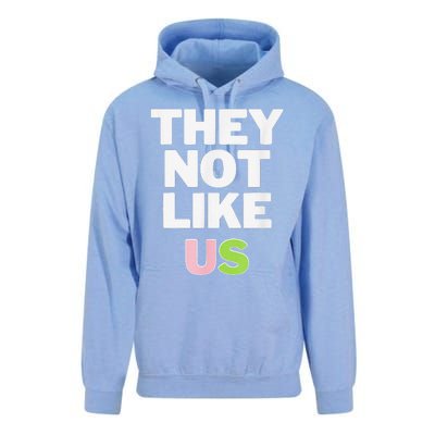 Not Like Us Pin.K And Green Unisex Surf Hoodie