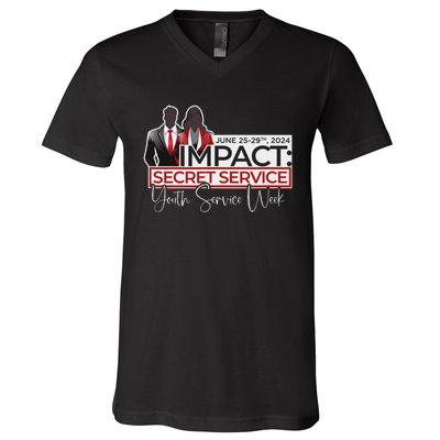 New Life Vineyard Impact Secret Service V-Neck T-Shirt