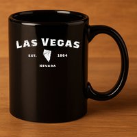 Nevada Las Vegas 11oz C Handle Ceramic Mug