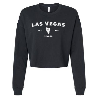 Nevada Las Vegas Cropped Pullover Crew