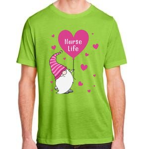 Nurse Life Valentine Gnome Nurse Gift Valentine's Day Adult ChromaSoft Performance T-Shirt