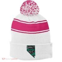 Nevada Las Vegas Map Winnemucca Reno Elko Ely Carson City Stripe Pom Pom Beanie
