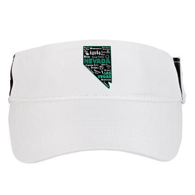 Nevada Las Vegas Map Winnemucca Reno Elko Ely Carson City Adult Drive Performance Visor