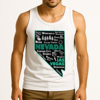 Nevada Las Vegas Map Winnemucca Reno Elko Ely Carson City Tank Top