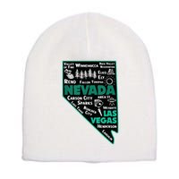 Nevada Las Vegas Map Winnemucca Reno Elko Ely Carson City Short Acrylic Beanie