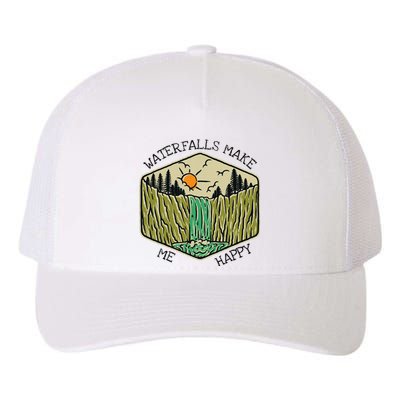 Nature Lover Waterfall Lovers Waterfall Happy Love Hiking Yupoong Adult 5-Panel Trucker Hat