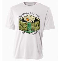 Nature Lover Waterfall Lovers Waterfall Happy Love Hiking Cooling Performance Crew T-Shirt