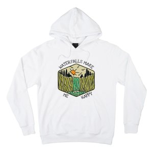 Nature Lover Waterfall Lovers Waterfall Happy Love Hiking Hoodie