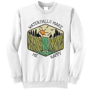 Nature Lover Waterfall Lovers Waterfall Happy Love Hiking Sweatshirt