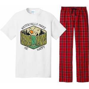 Nature Lover Waterfall Lovers Waterfall Happy Love Hiking Pajama Set