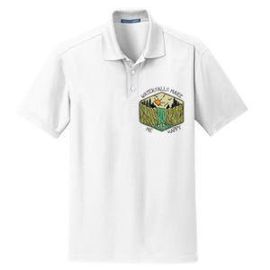 Nature Lover Waterfall Lovers Waterfall Happy Love Hiking Dry Zone Grid Polo