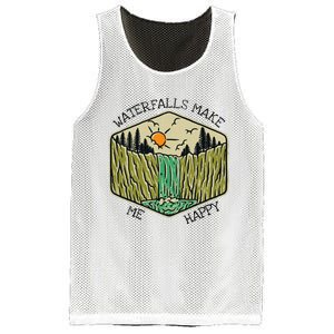 Nature Lover Waterfall Lovers Waterfall Happy Love Hiking Mesh Reversible Basketball Jersey Tank