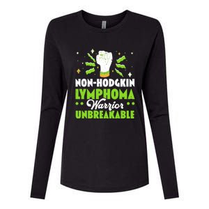 Nongifthodgkin Lymphoma Warrior Unbreakable Cancer Fighter Cute Gift Womens Cotton Relaxed Long Sleeve T-Shirt