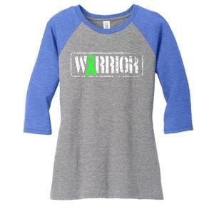 Nongifthodgkins Lymphoma Warrior Gift Militarygiftstyle Awareness Gift Women's Tri-Blend 3/4-Sleeve Raglan Shirt