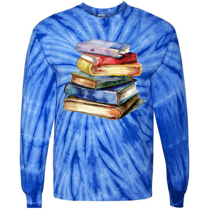 National Library Week Book Reading Library Day Librarian Gift Tie-Dye Long Sleeve Shirt