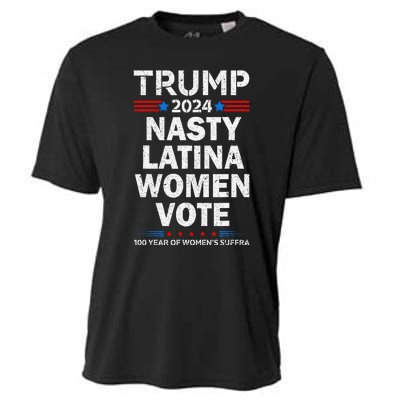 Nasty Latina Women Vote Trump 2024 Presidential 47 Pro Trump Cooling Performance Crew T-Shirt