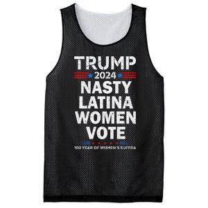 Nasty Latina Women Vote Trump 2024 Presidential 47 Pro Trump Mesh Reversible Basketball Jersey Tank